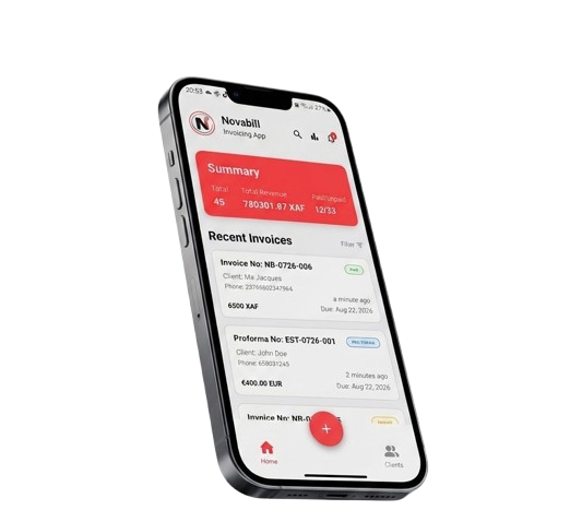 NovaBill Mobile View